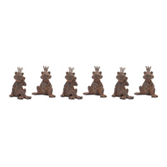 Royal Sitting Frog Figurine (Set of 6) - Decorative Accessories
