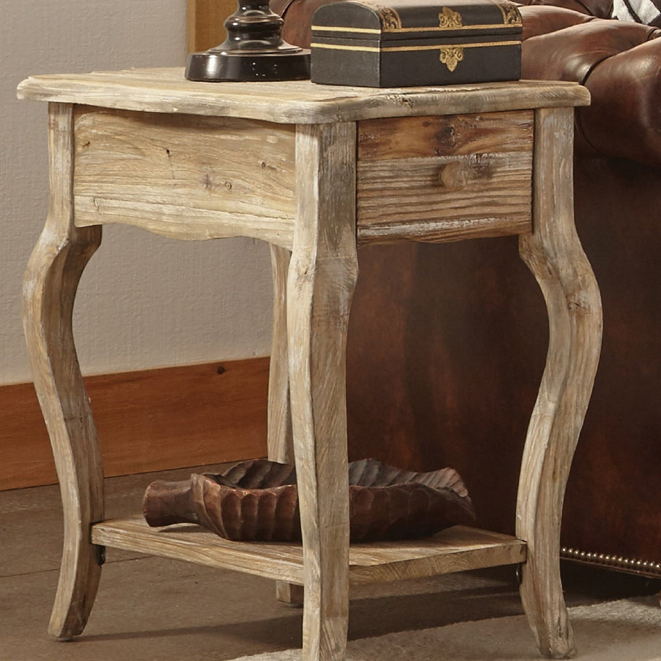 Rustic-Driftwood-Reclaimed-End-Table-End-Tables