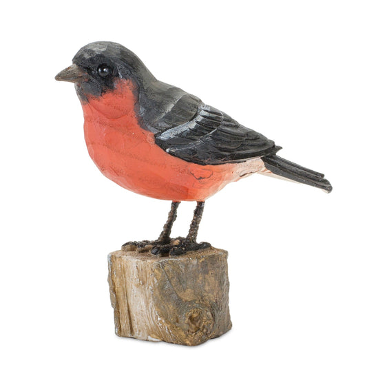 Rustic-Stone-Bird-Figurine-Perched-on-Stump-(Set-of-2)-Outdoor-Decor
