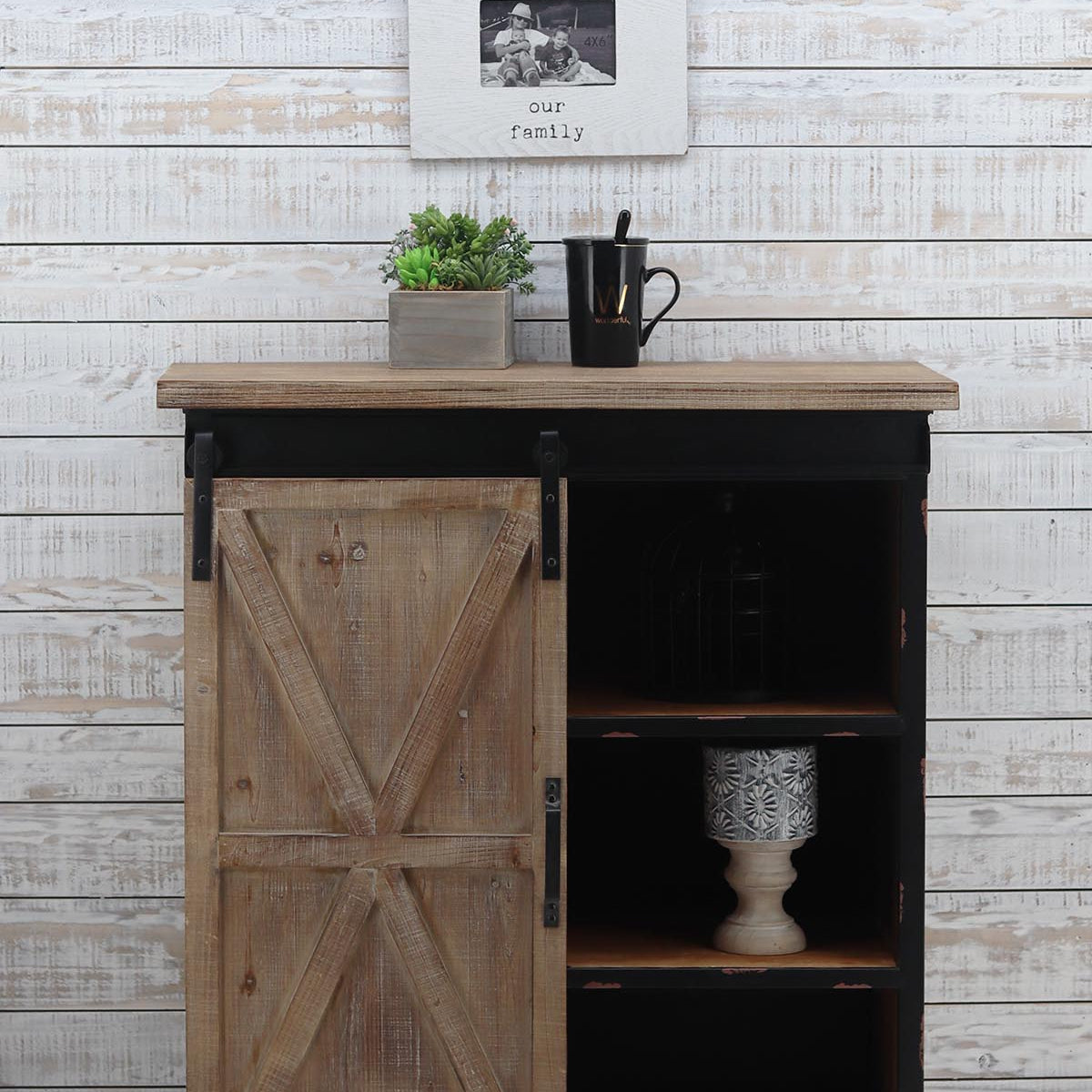 Rustic-Wood-Rectangle-End-Table,-Decorative-Wood-Table-for-Bedroom-Living-Room-Storage-Cabinets