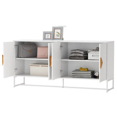 Sanctuary Sideboard with Double Storage and 4 Square Handle Design Doors - Buffets/Sideboards
