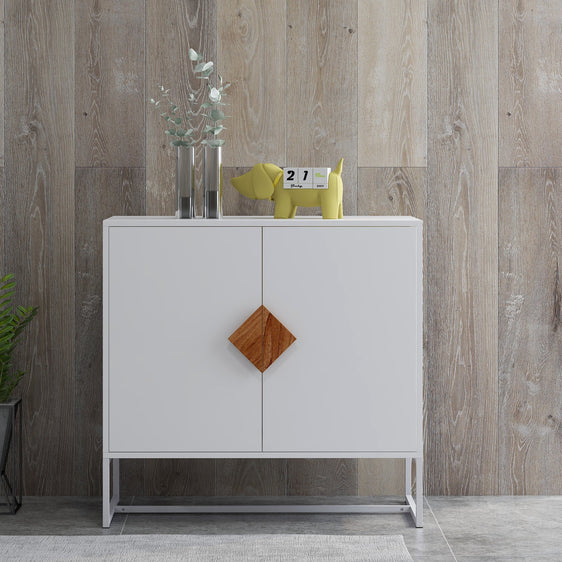 Sanctuary Sideboard with Square Shape Handle 2 Doors - Buffets/Sideboards