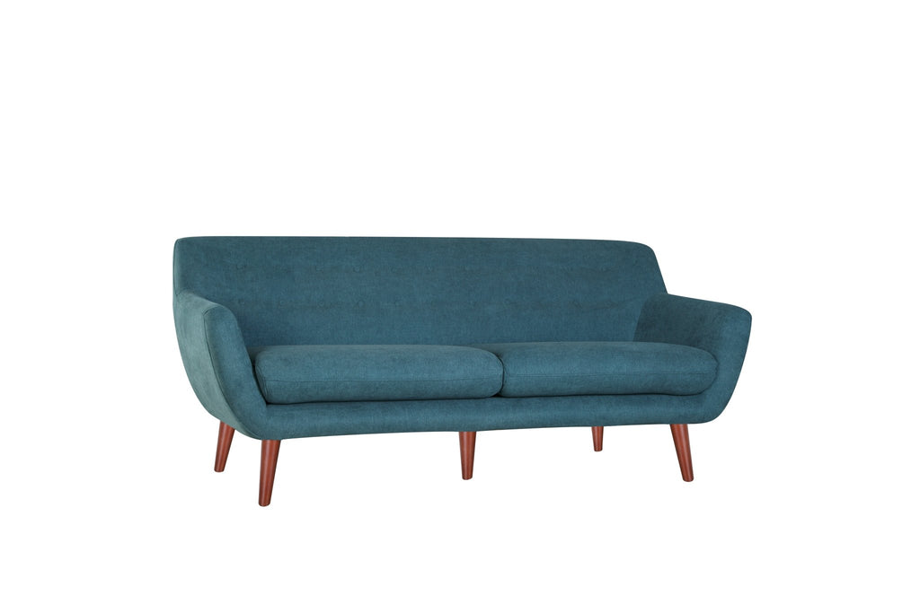 Scanty Upholstered Sofa with Button Tufted Backrest - Sofas