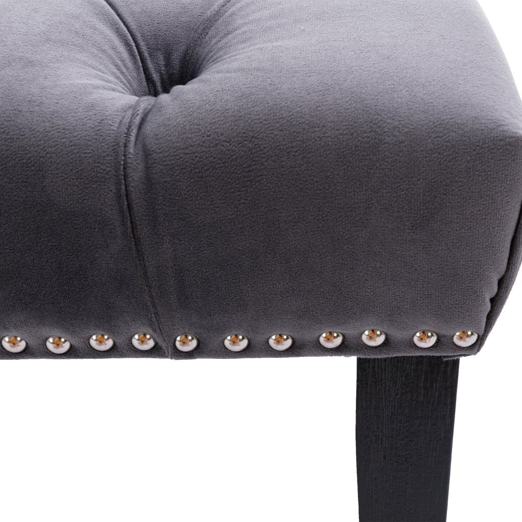 Sculpt Upholstered Velvet Accent Bench - Benches