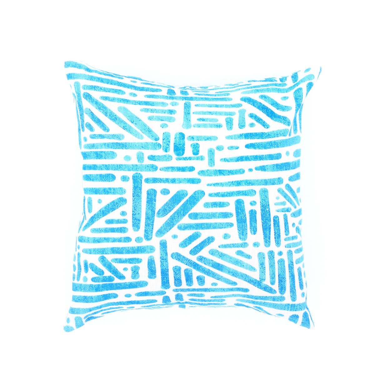 Seafoam Illusions Printed Pillow-Blue & White 18"x18" - Pillows
