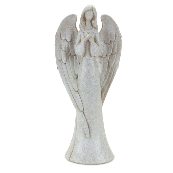 Serene Angel Figurine with Bird Accent (Set of 2) - Christmas Decor