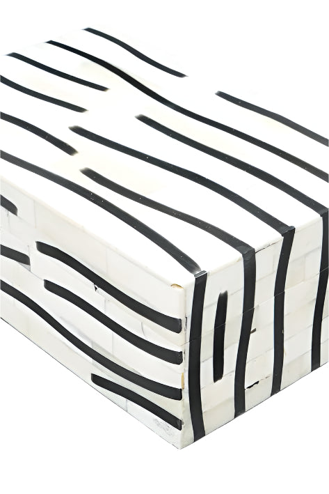 Set of 3- Line Pattern Box - Decorative Accessories