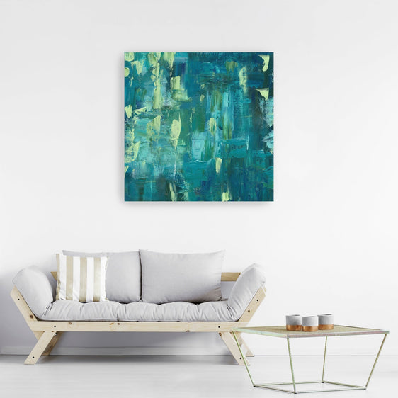 Shades of Teal Canvas Giclee - Wall Art