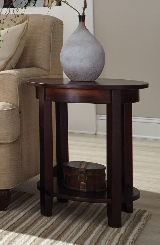 Shaker Cottage Round Accent Table, Espresso - End Tables