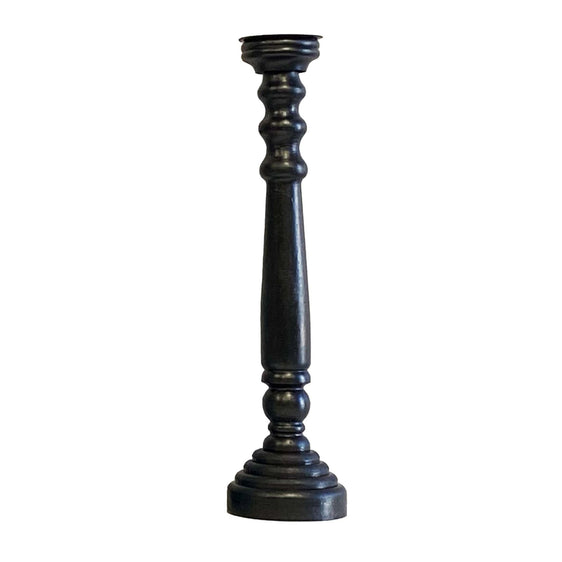 Sheffield Metallic Black Candle Holders 21.25"h - Candles and Accessories