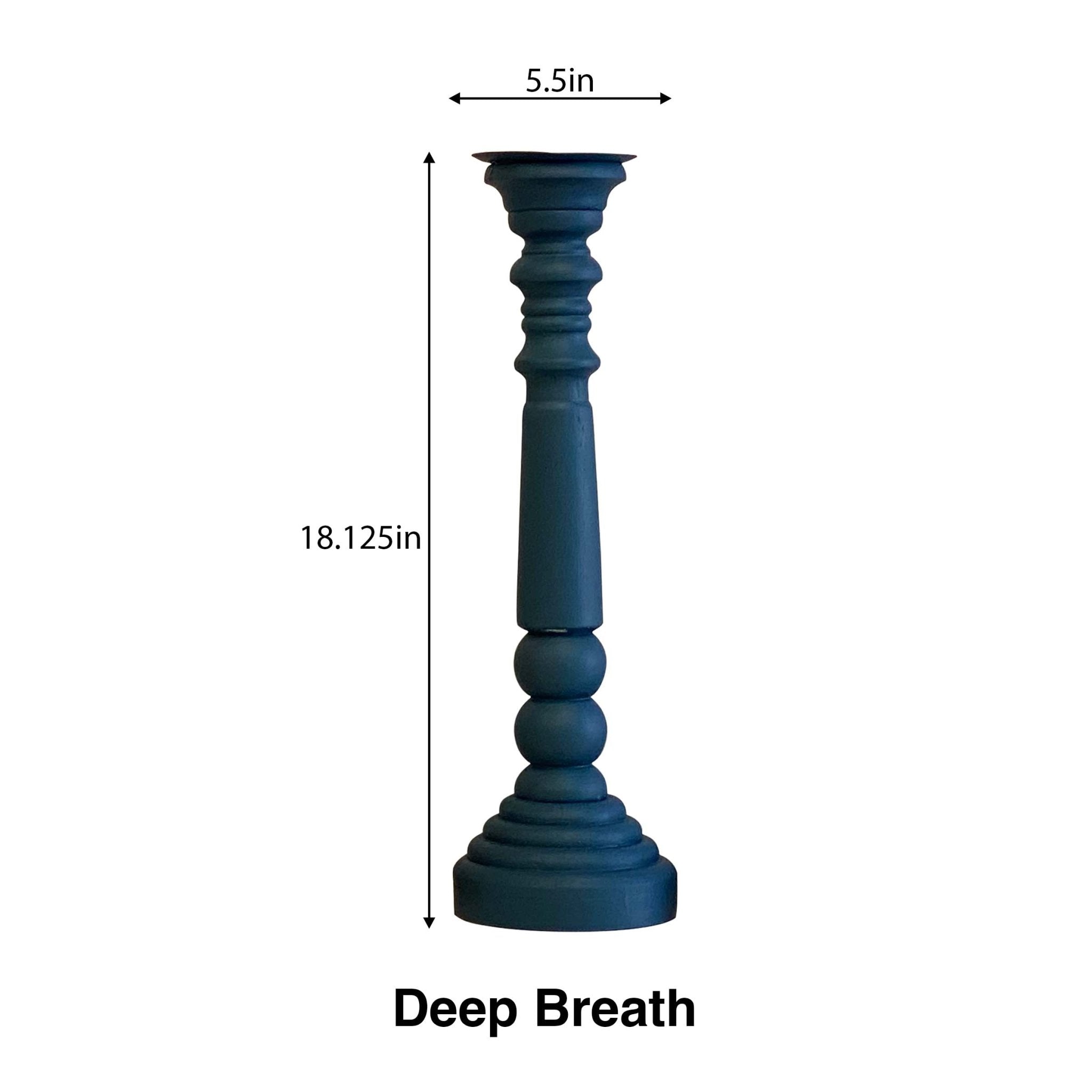 Sheffield Wine Country Deep Breath Blue Candle Holders 18.25"h - Candles and Accessories