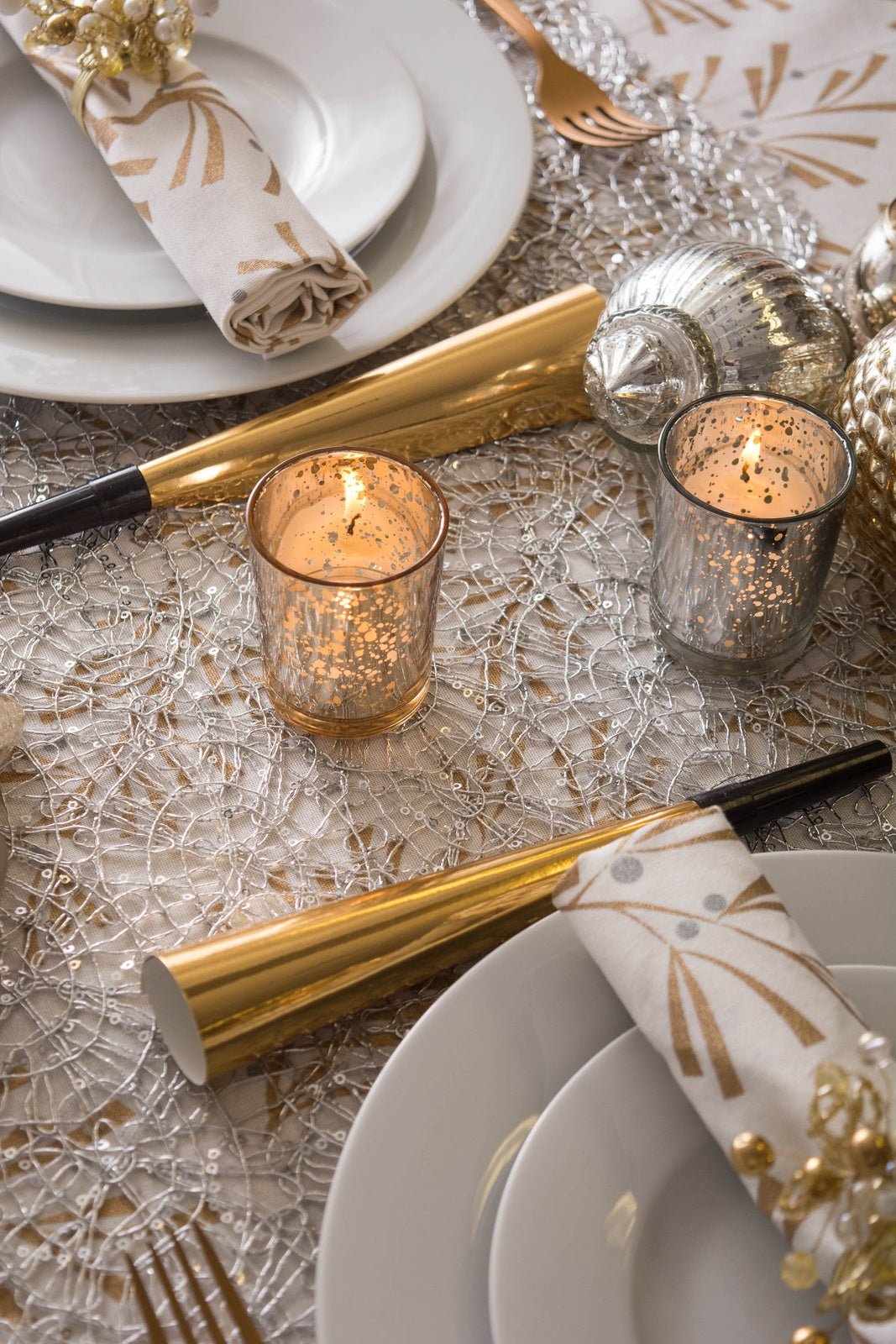 Silver Sequin Mesh Table Runner Roll 16in x 10ft - Table Runners