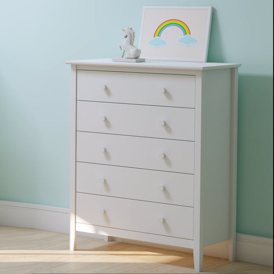 Simplicity Wood 5-Drawer Chest - Dressers