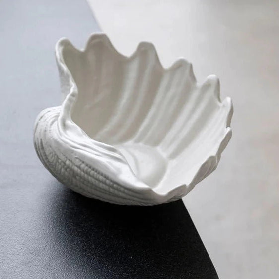 Small Shell Bowl, White - Bowls