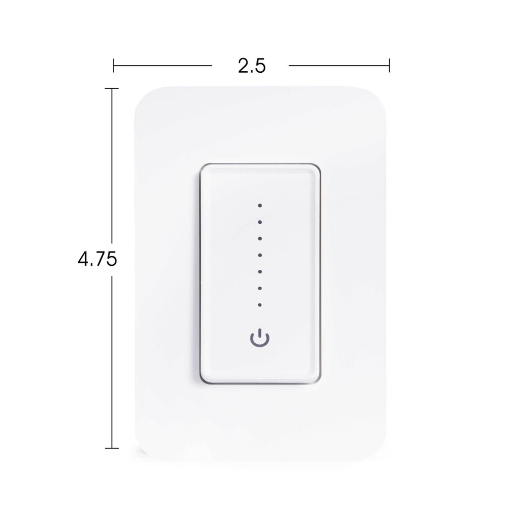 Smart Ligting Touch/Slide Dimmer Switch WiFi Remote App Control; Compatible with Alexa and Google Home Assistant - Smart Plugs
