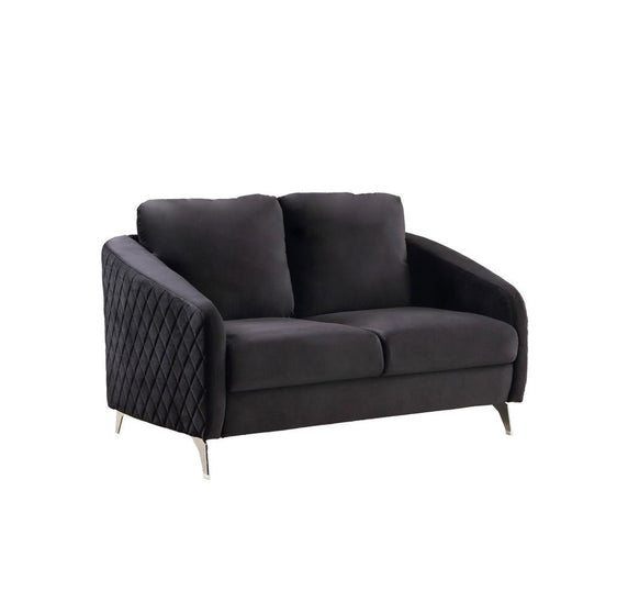 Sofia Velvet Loveseat Couch Modern Chic - Sofas