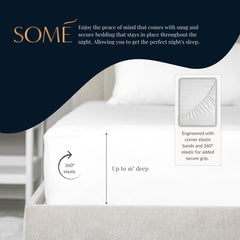 SOMÉ with XIROTEX™ Cool - Continuous Cooling performance sheets, Smoke Pearl Gray or White - Sheets