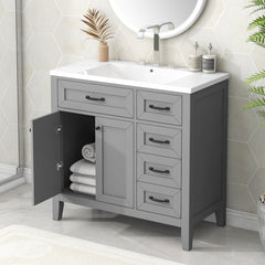 Spencer Bathroom Vanity with Sink Combo and Cabinet - Bathroom Vanity