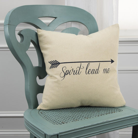 Spirit Lead Me 100% Cotton Canvas Pillow - Decorative Pillows