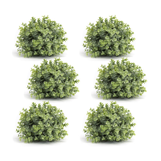 Spring Boxwood Foliage Half Orb, Set of 6 - Faux Florals
