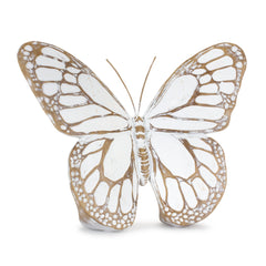 Stone Butterfly Shelf Sitter with White Washed Finish (Set of 3) - Decorative Accessories
