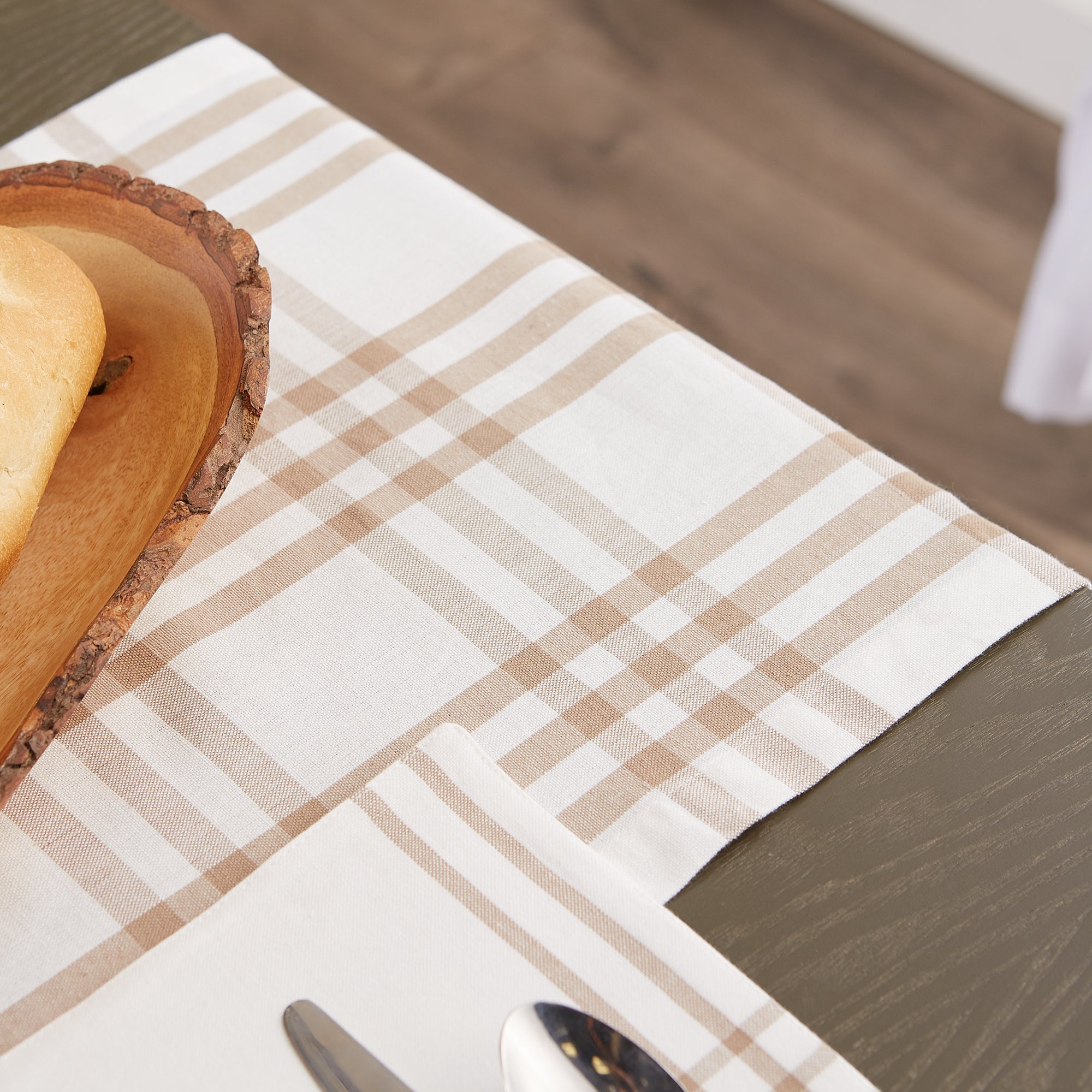 Stone Farm To Table Check Table Runner 14x72 - Table Runners