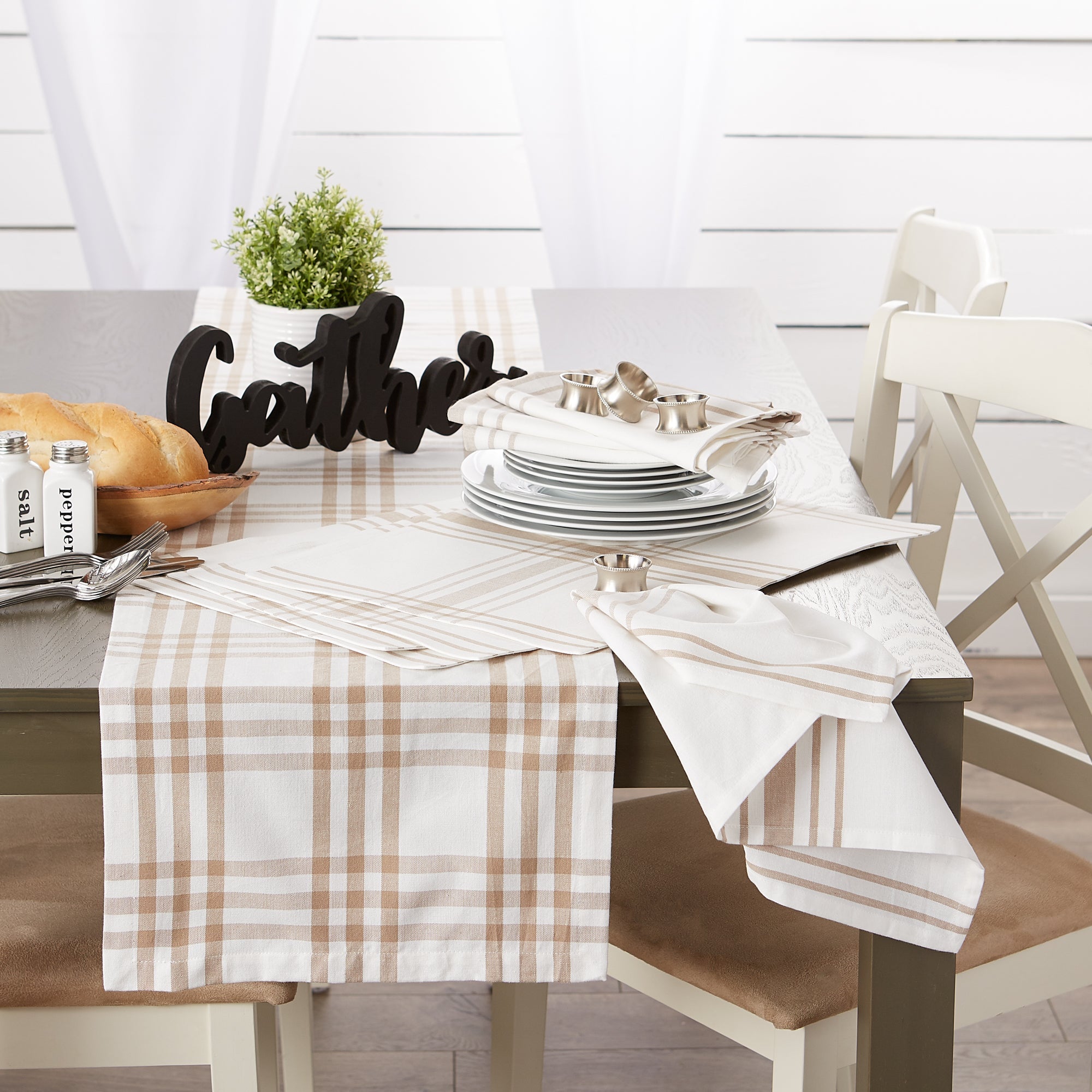 Stone Home Sweet Farmhouse Napkins, Set Of 6 - Napkins