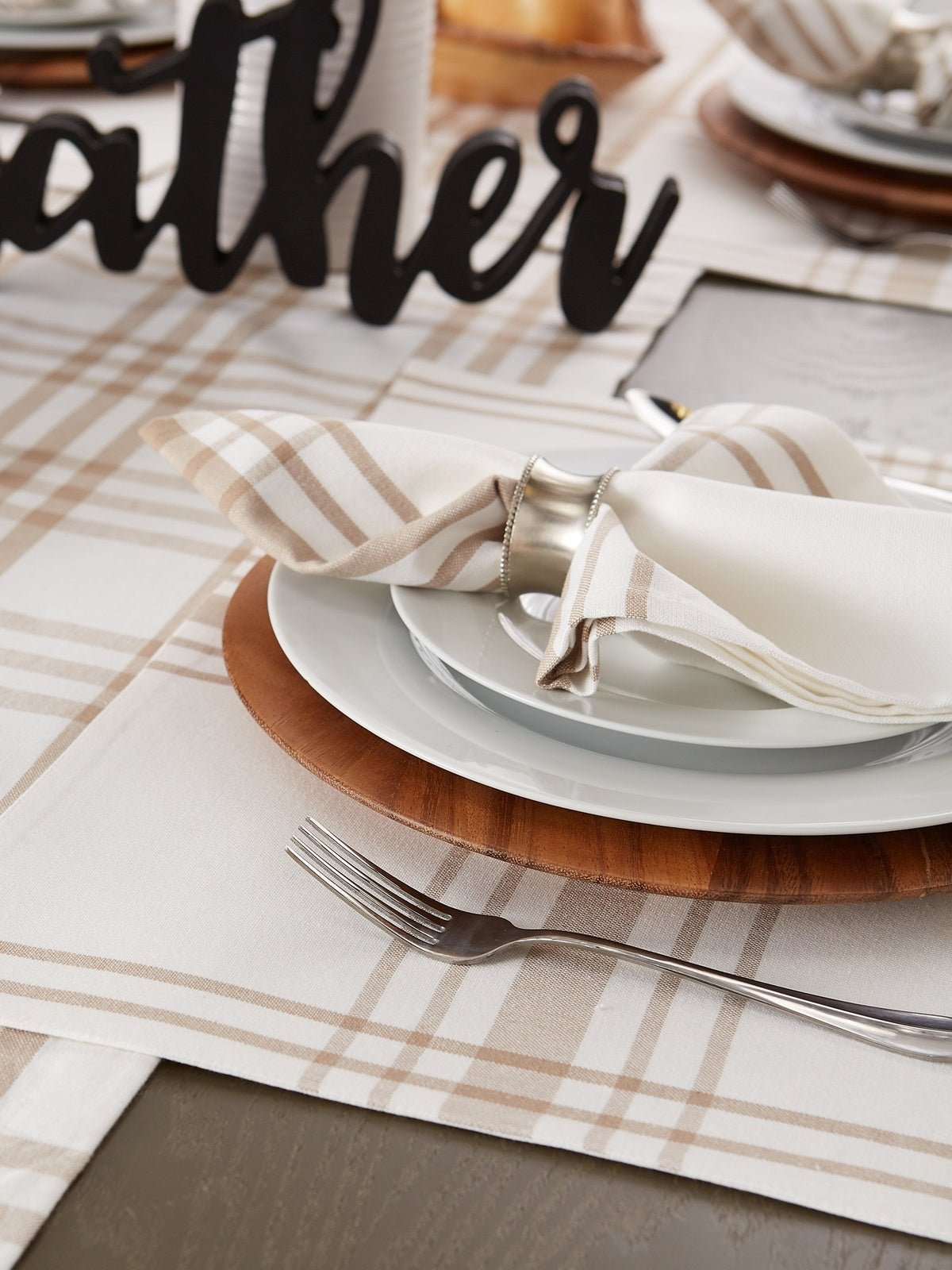Stone Home Sweet Farmhouse Napkins, Set Of 6 - Napkins