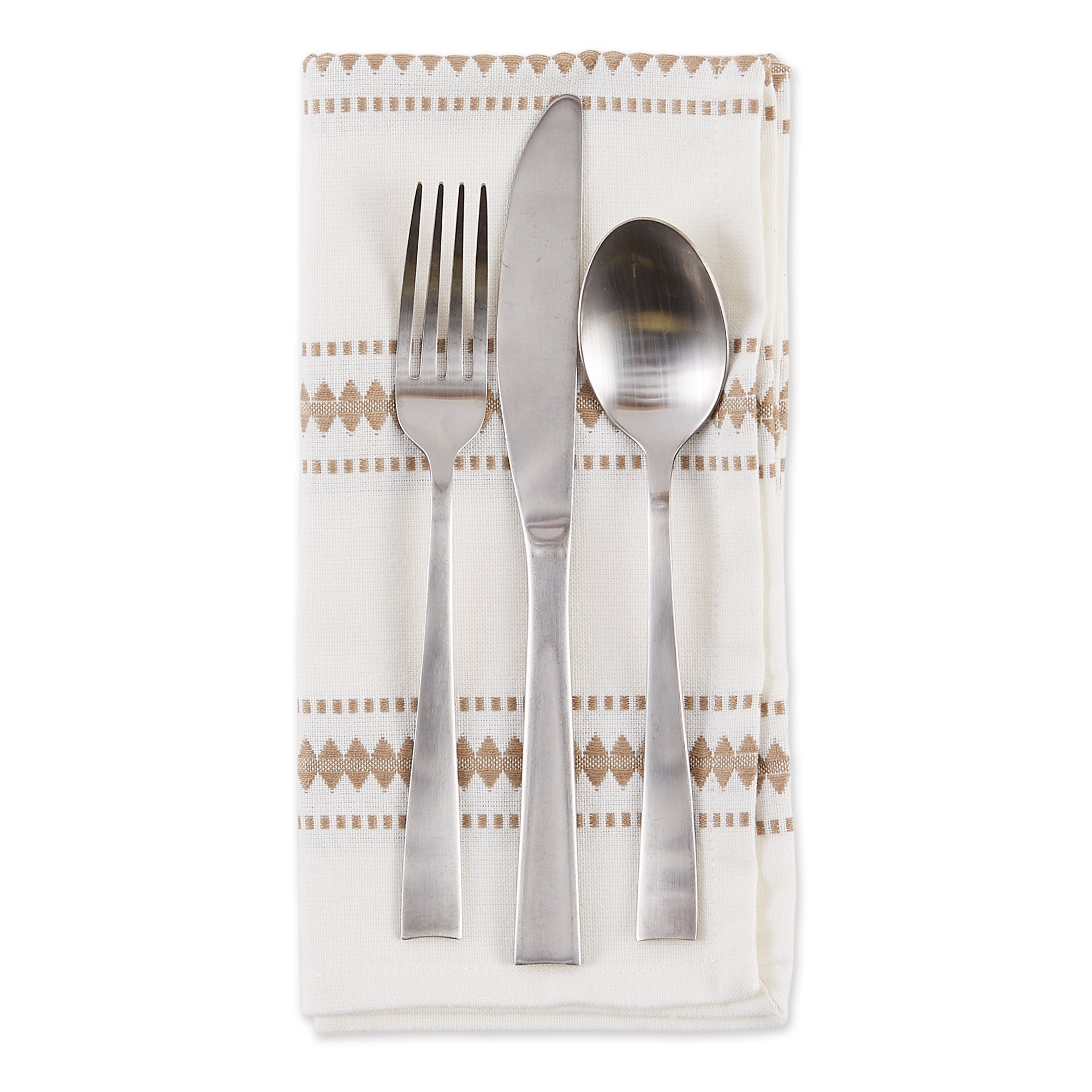 Stone Zig Dobby Stripe Napkins, Set of 6 - Napkins