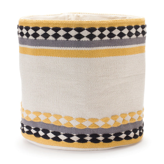 Striped Cotton Basket, Set of 2 - Decor