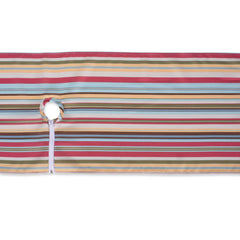 Summer Stripe Outdoor Table Runner With Zipper 14x72 - Table Runners