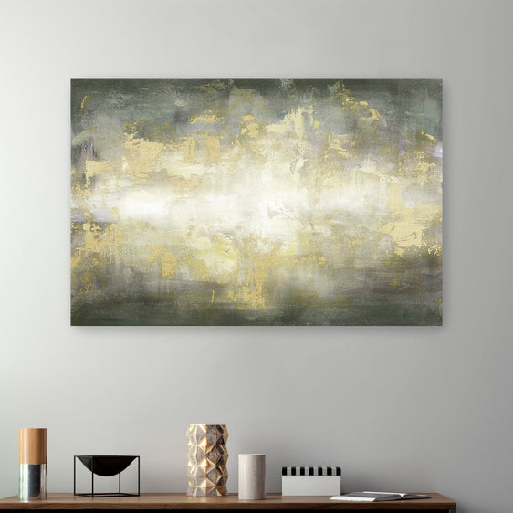 Sunrise Abstract Grey Neutral landscape Canvas Giclee - Wall Art