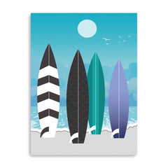 Surfboards Canvas Giclee - Wall Art