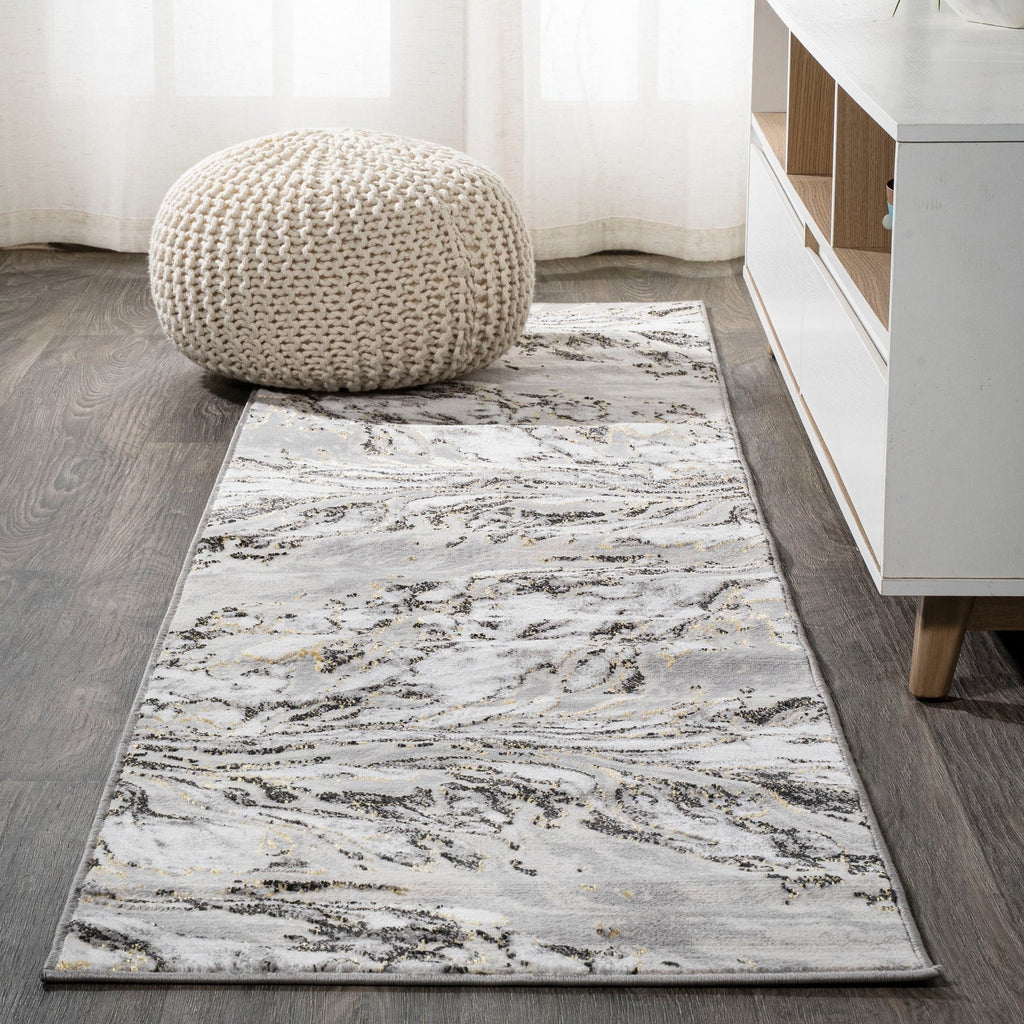 Swirl Marbled Abstract Area Rug - Rugs