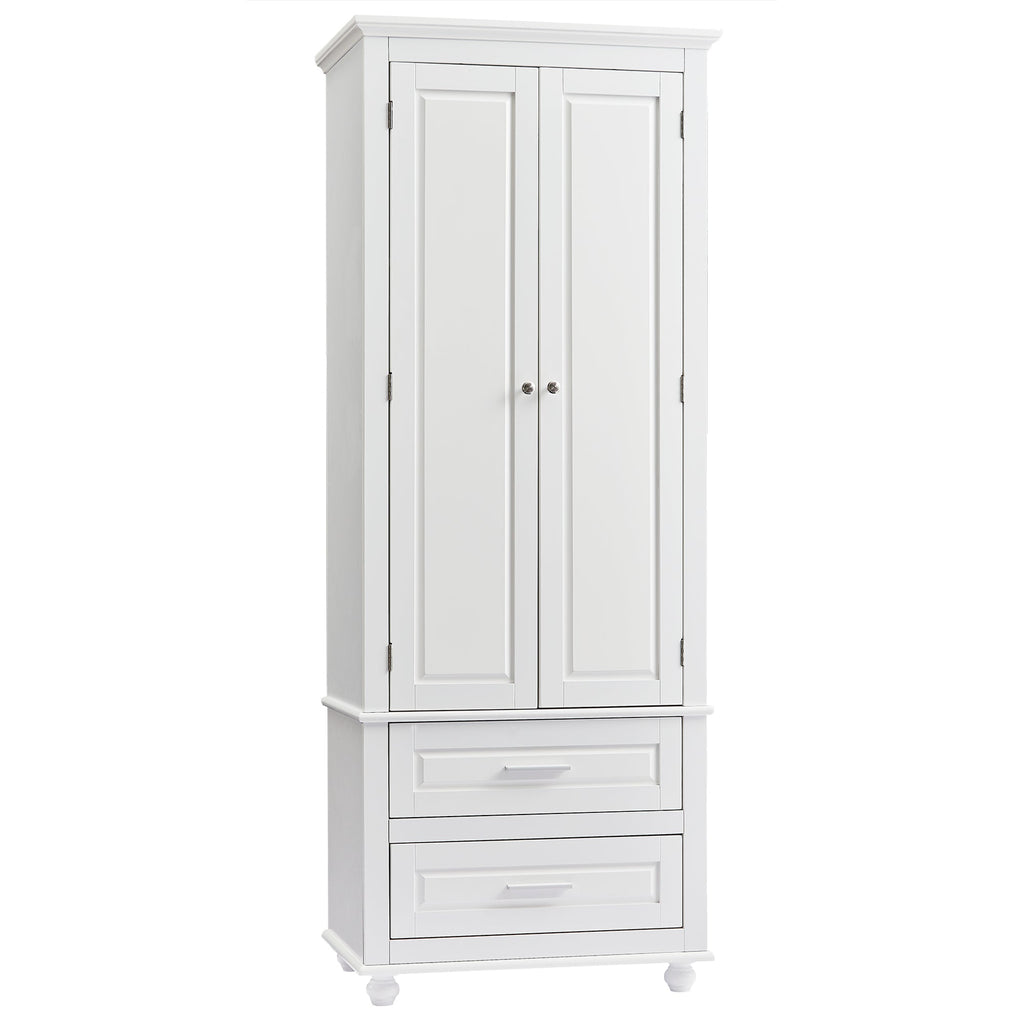 Tall Storage Cabinet with Two Drawers for Bathroom or Office – Pier 1