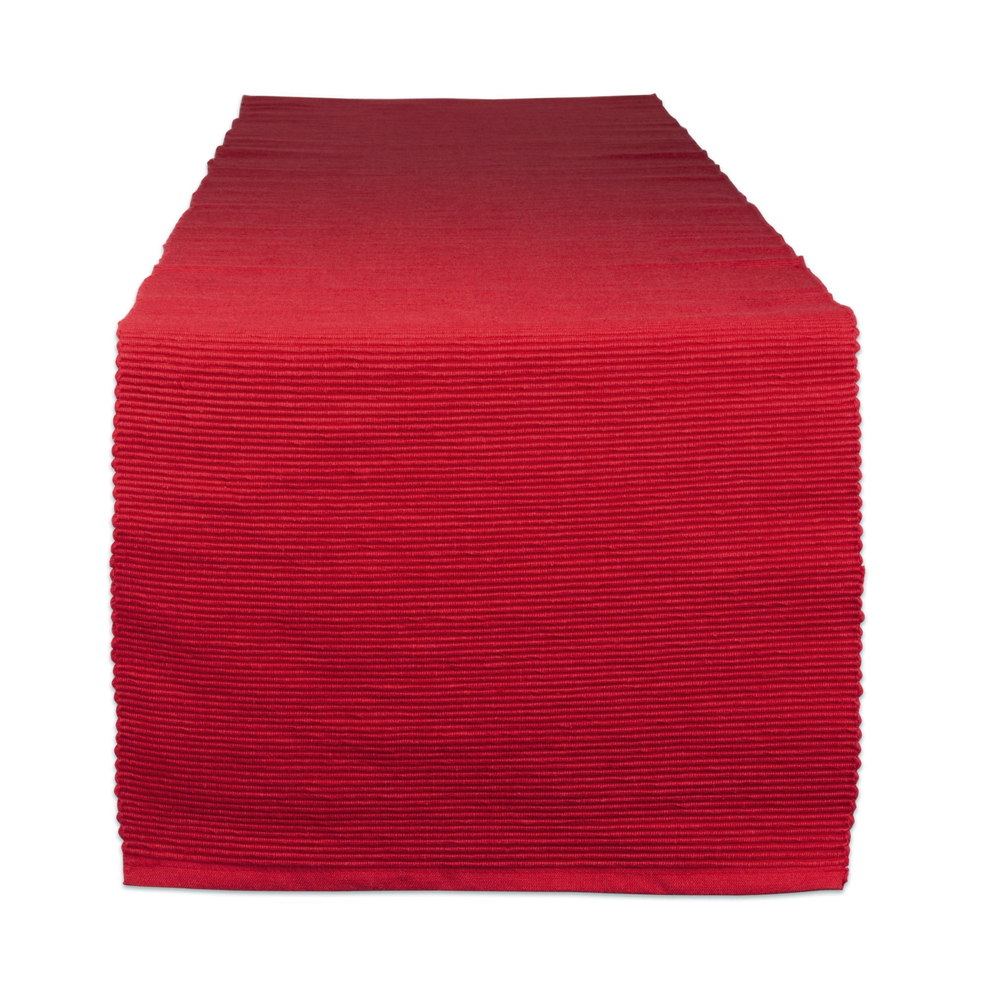 Tango Red Ribbed Table Runner 13x72 - Table Runners