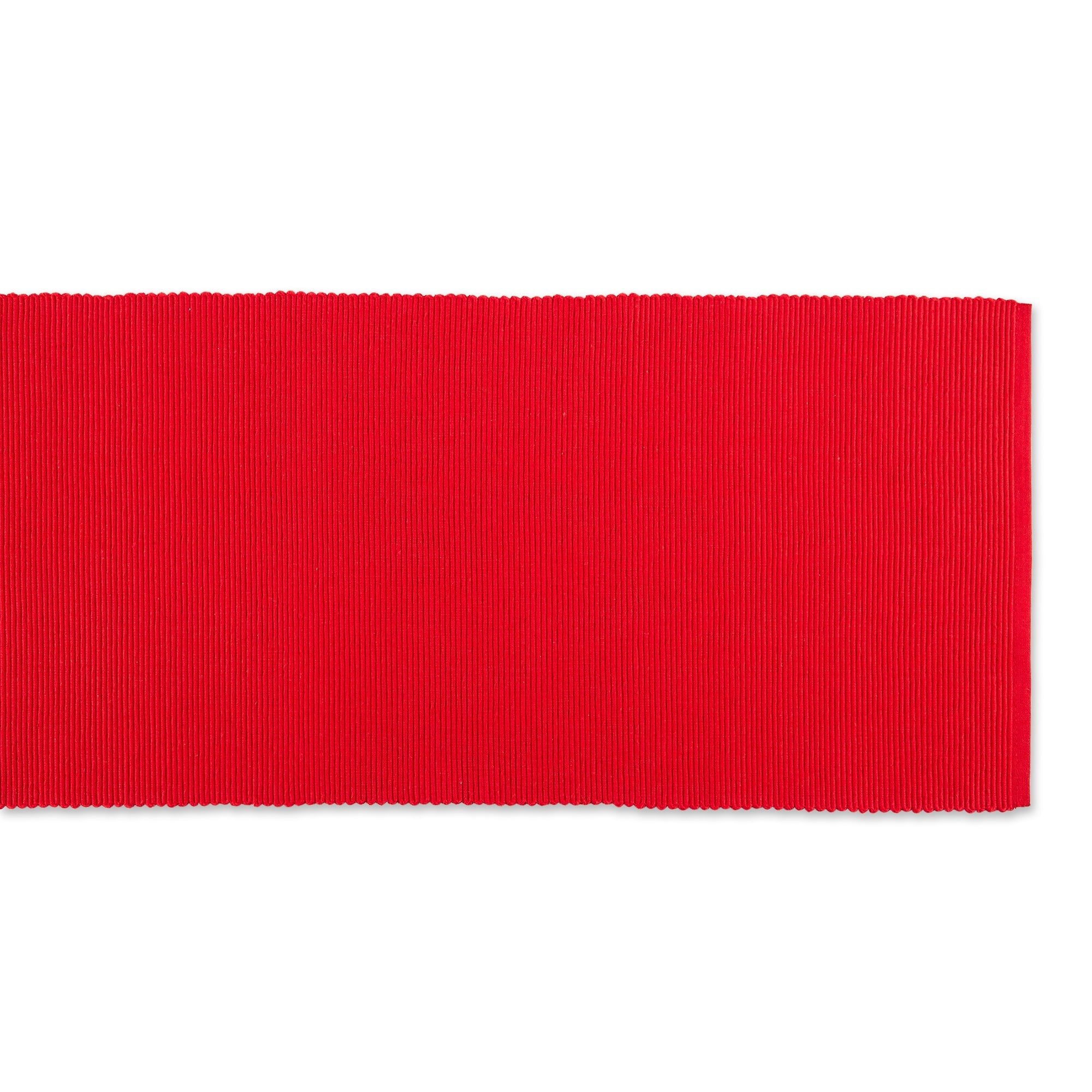 Tango Red Ribbed Table Runner 13x72 - Table Runners