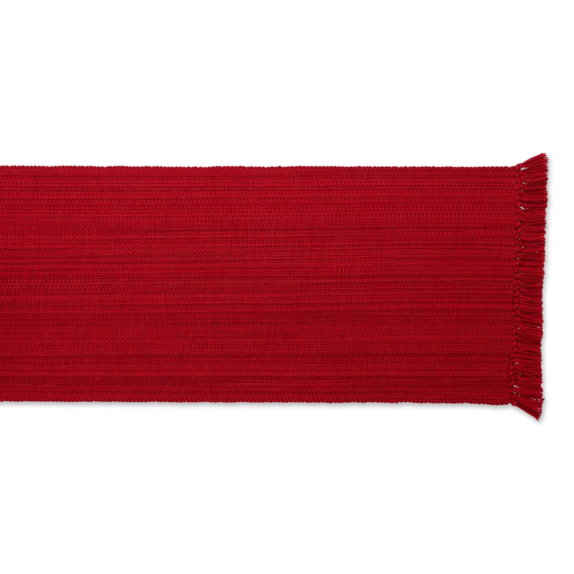 Tango Red Variegated Fringe Table Runner 13x108 - Table Runners