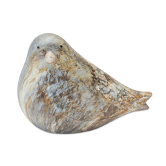 Terra Cotta Bird with Marble Design (Set of 2) - Outdoor Decor