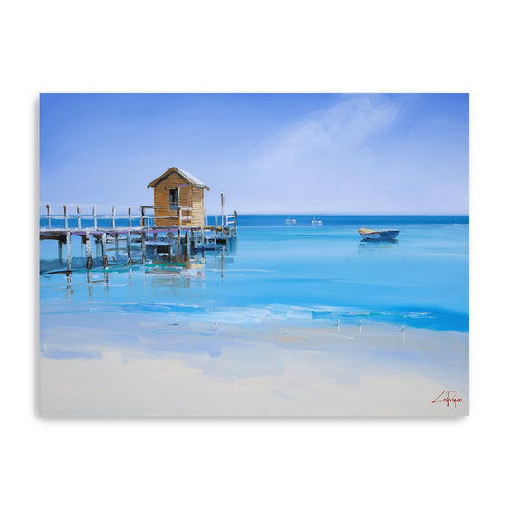 The Yellow Shed Canvas Giclee - Wall Art