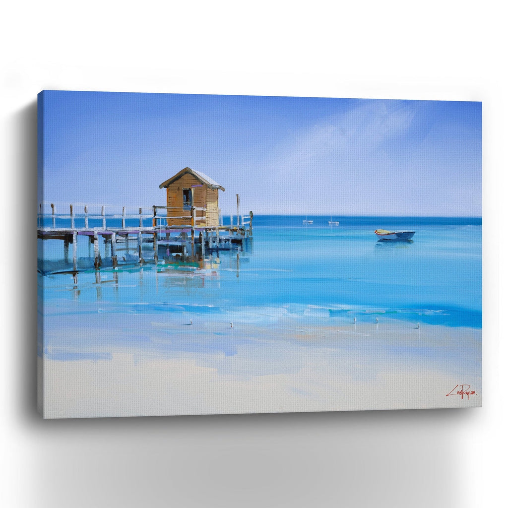 The Yellow Shed Canvas Giclee - Wall Art