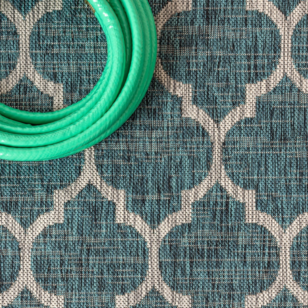 Trebol Moroccan Trellis Textured Weave Indoor/Outdoor Area Rug - Rugs