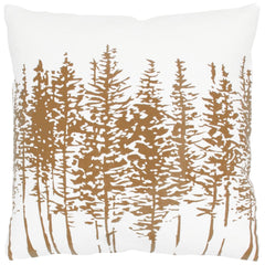 Trees Printed Cotton Decorative Throw Pillow - Decorative Pillows