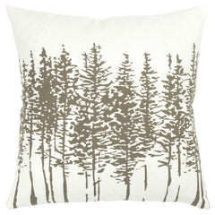 Trees Printed Cotton Decorative Throw Pillow - Decorative Pillows