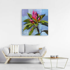 Tropical Floral Watercolor Canvas Giclee - Wall Art