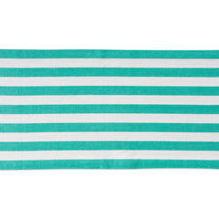 Tropical Turquoise Cabana Stripe Table Runner 13x72 - Table Runners