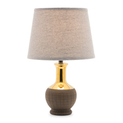 Two Tone Ceramic Lamp 17" - Table Lamps