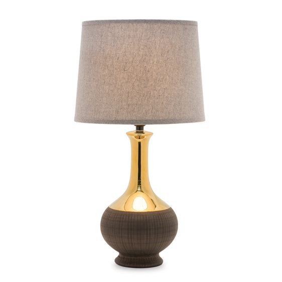 Two Tone Ceramic Lamp 22" - Table Lamps