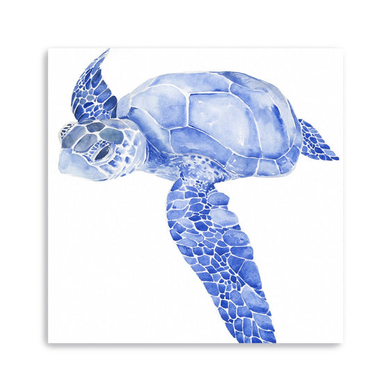 Ultramarine-Sea-Turtle-I-Canvas-Giclee-Wall-Art-Wall-Art