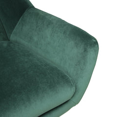 Upholstered Flared Arms Accent Chair - Accent Chairs